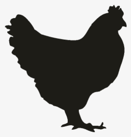 Silhouette Chicken Clipart, HD Png Download, Transparent PNG