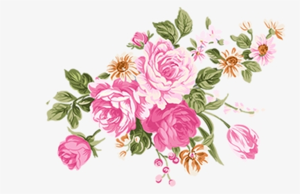 Flower Illustrations Of Rose High Definition Png Material - Vector Flower Illustration Png, Transparent Png, Transparent PNG