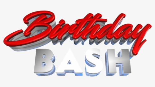 Confetti Transparent Png Pictures - Birthday Bash Text Png, Png Download, Transparent PNG
