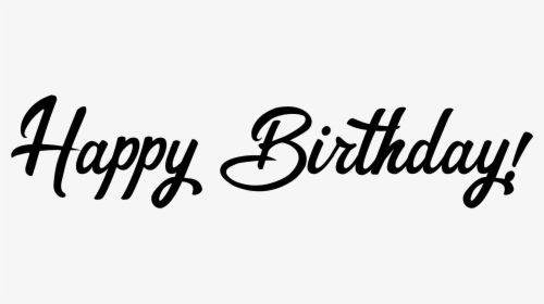 Happy Birthday Text Png, Transparent Png, Transparent PNG
