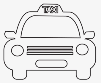 Taxi Icon, Auto, Automobile, Banner, Bar, Business - Cartoon Taxi Drawing Png, Transparent Png, Transparent PNG
