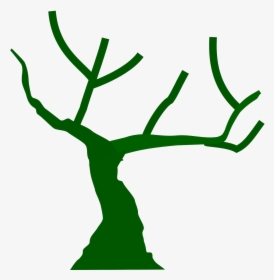 Branch Trunk Tree Wood Twig - Green Tree Trunk Clipart, HD Png Download, Transparent PNG