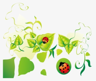 Green Leaves Clipart Border Design Png - Eco Vector, Transparent Png, Transparent PNG