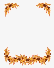 Fall Border Free Cliparts Clip Art On Transparent Png - Clipart Borders Thanksgiving, Png Download, Transparent PNG