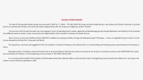 Genesis Of Red Swastik The Idea Of Forming Red Swastik - Meccanismi Di Difesa Anna Freud, HD Png Download, Transparent PNG