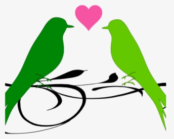 Love Birds Clipart Love Birds Clip Art At Clker Vector - Heart Love Birds Clipart Png, Transparent Png, Transparent PNG