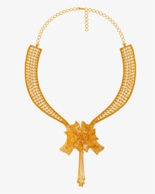 Chandra Jewellers 22kt Yellow Gold Necklace For Women - Pc Chandra Jewellers Necklace Collection With Price, HD Png Download, Transparent PNG
