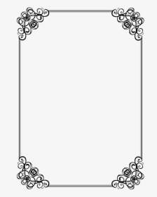 Simple Border Design Black And White, HD Png Download, Transparent PNG