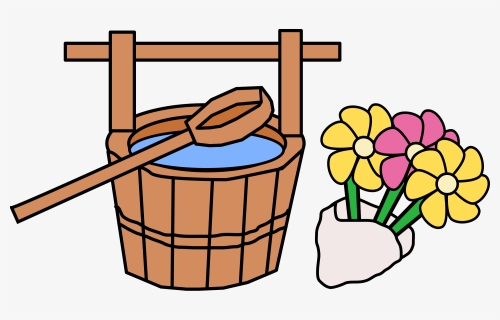 Bucket And Flowers - Flower Bouquet, HD Png Download, Transparent PNG