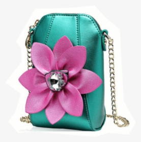 Metallic Flower Bucket Clutch - Handbag, HD Png Download, Transparent PNG