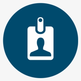 Employee Badge - Verkehrsschilder Blau, HD Png Download, Transparent PNG