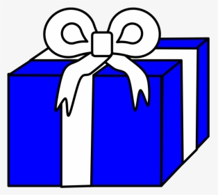 Gift, Ribbon, Hanukkah, Blue, White, HD Png Download, Transparent PNG