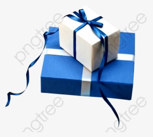 Transparent Present Png - Gift Box Blue Png, Png Download, Transparent PNG