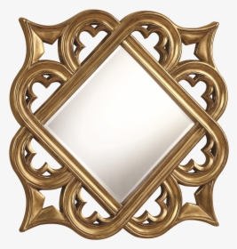 Golden Mirror Frame Free Png Image - Wood Mirror Frame Design, Transparent Png, Transparent PNG