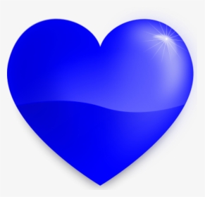 28 Collection Of Blue Heart Clipart Png - Heart Images Blue Colour, Transparent Png, Transparent PNG