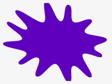 Purple Paint Splatter Png -splatter Clipart Purple - Blue Paint Splash Cartoon, Transparent Png, Transparent PNG