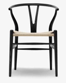 Drawing Chairs Plastic Chair - Chair Hans Wegner Wishbone Black, HD Png Download, Transparent PNG