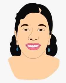 Asian Indian Face Indian Lady Png Image - Indian Lady Face Clipart, Transparent Png, Transparent PNG