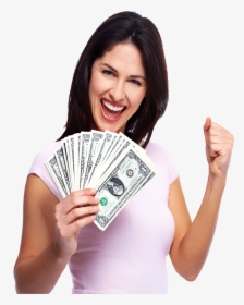 Happy Person With Money, HD Png Download, Transparent PNG