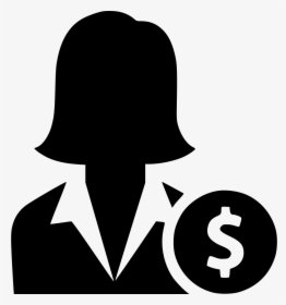 User Woman Money Earn Job Sallary - Business Woman Png Icon, Transparent Png, Transparent PNG