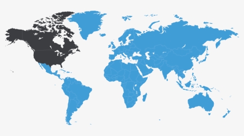 World Map Version Techmed3d - Flat World Map Png, Transparent Png, Transparent PNG