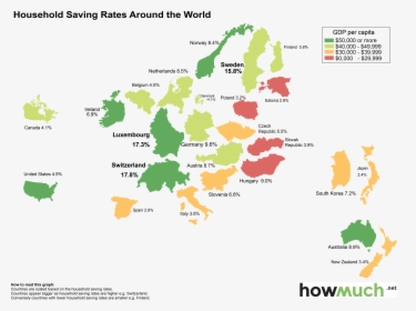 List Of Countries By Saving Rate, HD Png Download, Transparent PNG