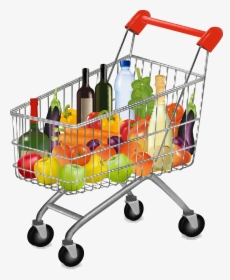 Shopping Cart Grocery Store Business Clip Art - Transparent Background Shopping Cart Png, Png Download, Transparent PNG