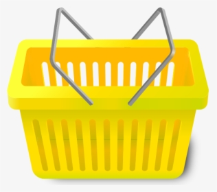 Shopping Cart Yellow - Vector Grocery Basket Png, Transparent Png, Transparent PNG