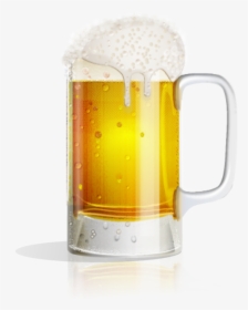 Wxem1d7 - Drinking Beer Glass Png, Transparent Png, Transparent PNG