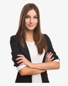 Business Computer Png - Girl With A Computer Png, Transparent Png, Transparent PNG
