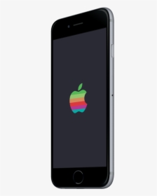 Retro Apple Logo Iphone X - Iphone, HD Png Download, Transparent PNG