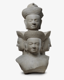 Bust Of Five-headed Shiva, 950 Ce Khmer Art - Shiva Khmer Art, HD Png Download, Transparent PNG