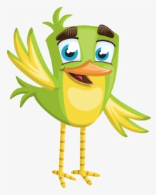 Bird, Little, Small, Cute, Boy, Green, Welcome, Hello - Bird Hello, HD Png Download, Transparent PNG