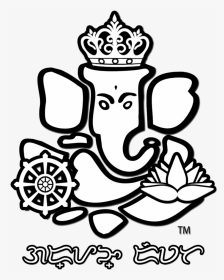 Here Is A Filipino Rendering Of The Elephant Deity - Ganesha Vector Png, Transparent Png, Transparent PNG