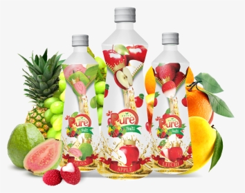 Pure Juice Bottle - Seedless Fruit, HD Png Download, Transparent PNG