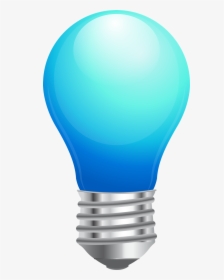 Light Bulb Image Free Download Best Light Bulb Image - Blue Light Bulb Clip Art, HD Png Download, Transparent PNG