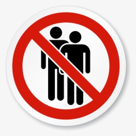 Transparent People Walk Png - No People Allowed Sign, Png Download, Transparent PNG