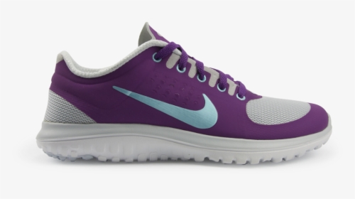 Nike Women S Fs Lite Run Running Shoes Platinum/grape - Nike Shoe Png Purple, Transparent Png, Transparent PNG