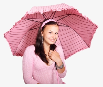 Beautiful Young Girl With Umbrella Png Image - Body Paint Cute Female, Transparent Png, Transparent PNG