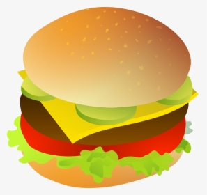 Cheese Burger Clip Art At Clker - Cheeseburger Clipart, HD Png Download, Transparent PNG