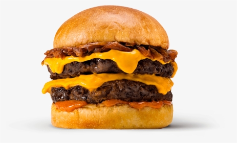 Double Cheese Burger - Double Decker Burger Png, Transparent Png, Transparent PNG
