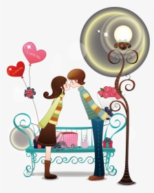 Couple Love Cartoon Png Image High Quality Clipart - Happy Anniversary To Our Best Friends, Transparent Png, Transparent PNG