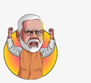 Narendra Modi Stickers Messages Sticker-0 - Modi Sticker, HD Png Download, Transparent PNG