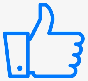Facebook Icon Free Download - Youtube Like Button Transparent Background, HD Png Download, Transparent PNG