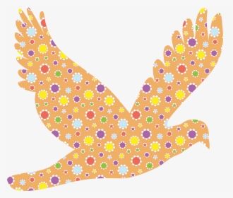 Dove Silhouette Clip Art - Red Bird Flying Transparent, HD Png Download, Transparent PNG