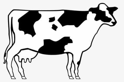 Cow, Livestock, Cattle, Farm, Animal, Beef, Dairy - Simple Cow Clip Art, HD Png Download, Transparent PNG