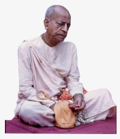 Prabhupada Chanting Hare Krishna Vrindavan , Png Download - Srila Prabhupada, Transparent Png, Transparent PNG