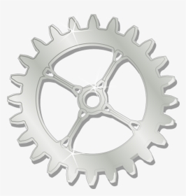Cog, Wheel, Gear, Metal, Chrome, Gears, Mechanics - Machine Gear Clip Art, HD Png Download, Transparent PNG