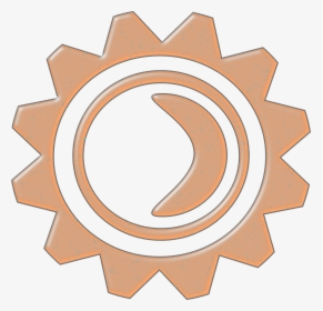 Wheel Machine Gears Cog Png Image - Orange, Transparent Png, Transparent PNG