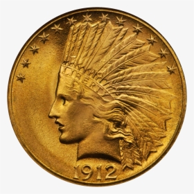 1908 Gold Indian Head Coin, HD Png Download, Transparent PNG